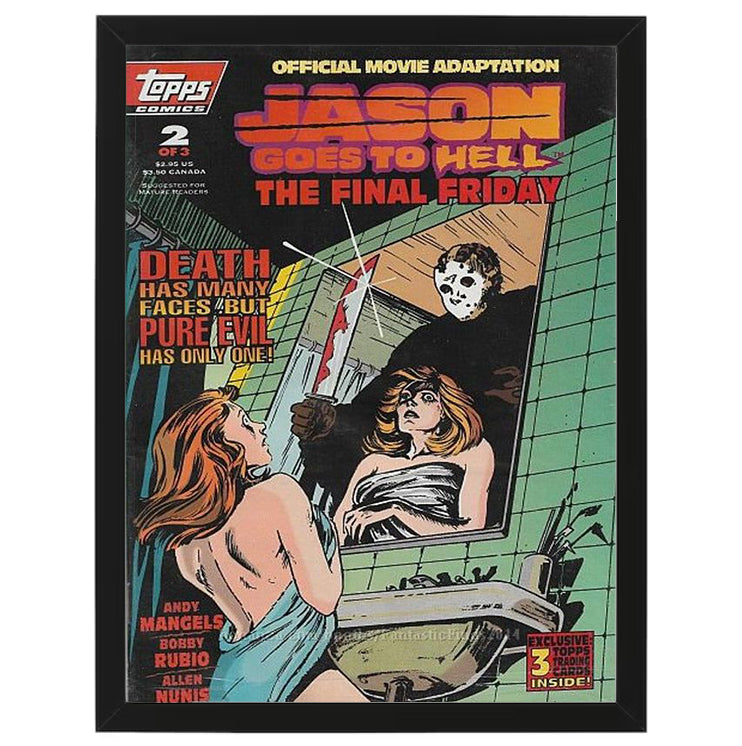 Jason Goes to Hell, Final Friday - Jason Voorhees - Framed Art - Metal Wall Art - 20 x 25cm