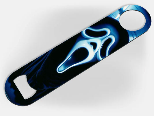 Scream Ghost Face Bar Blade - Bottle Opener - Silver