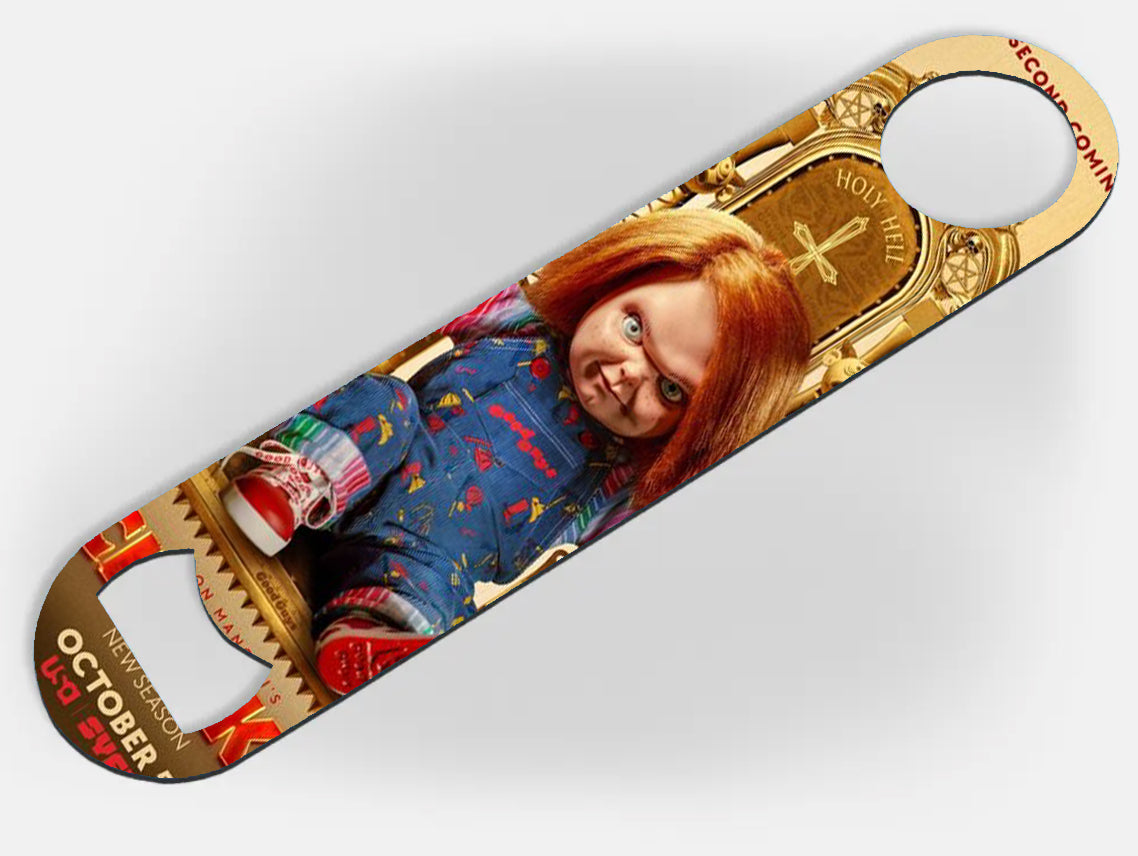 Chucky Doll Bar Blade - Bottle Opener - Silver