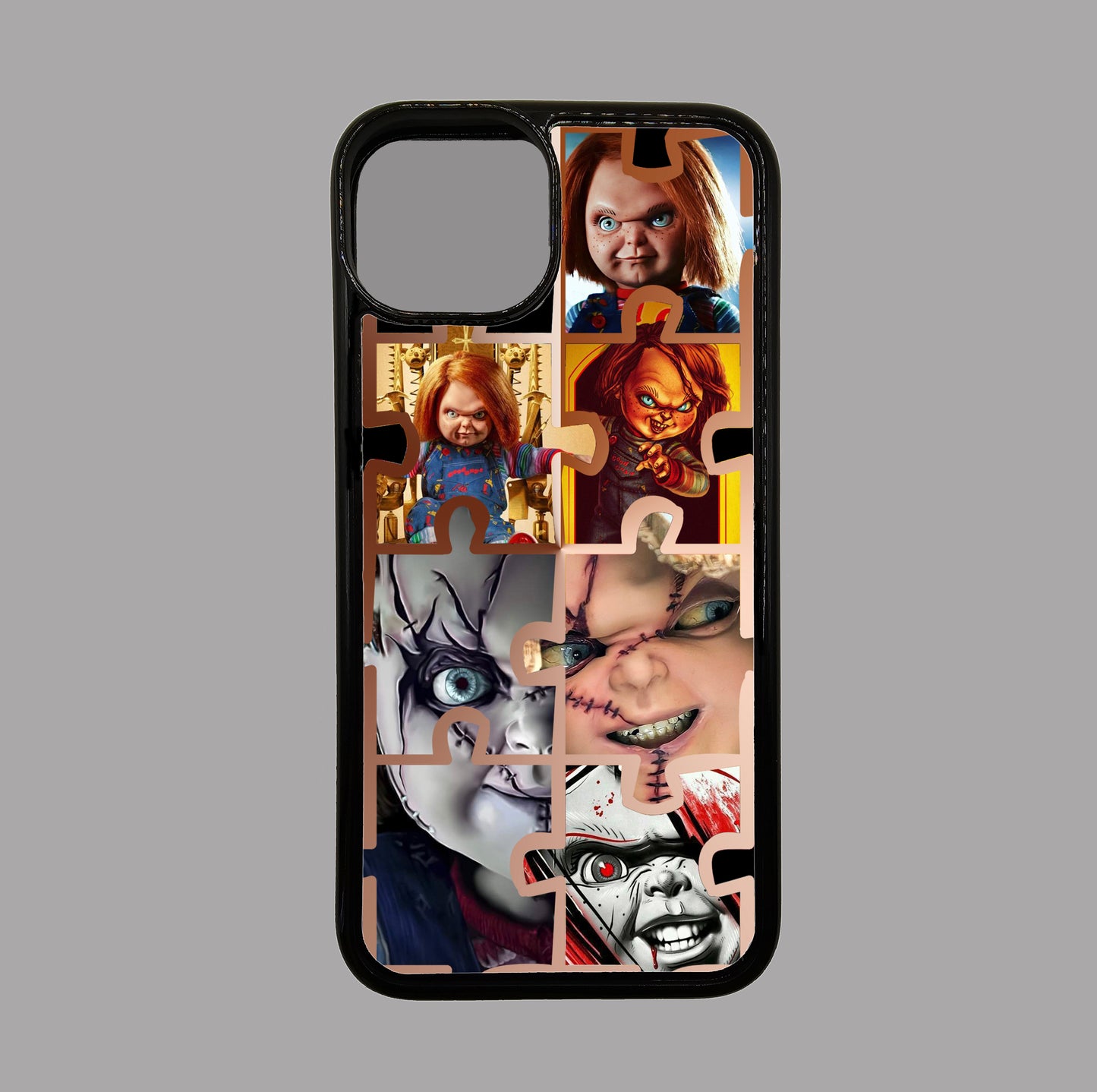 Chucky Puzzle Collage Jigsaw - Horror Movie Character - Horror flexible iPhone Case - Halloween - Creepy - Spooky - Scary