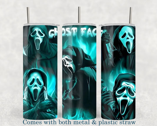 Scream - Ghost Face - Horror Movie Character - 20oz Tumbler - Halloween - Creepy - Spooky - Scary - Novelty - Tumbler