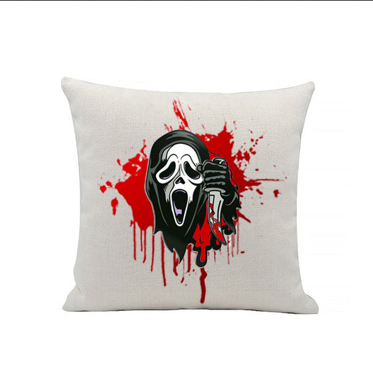 Scream Ghost Face - Bloody Scream - Horror Movies - Linen Cushion - 40 x 40cm