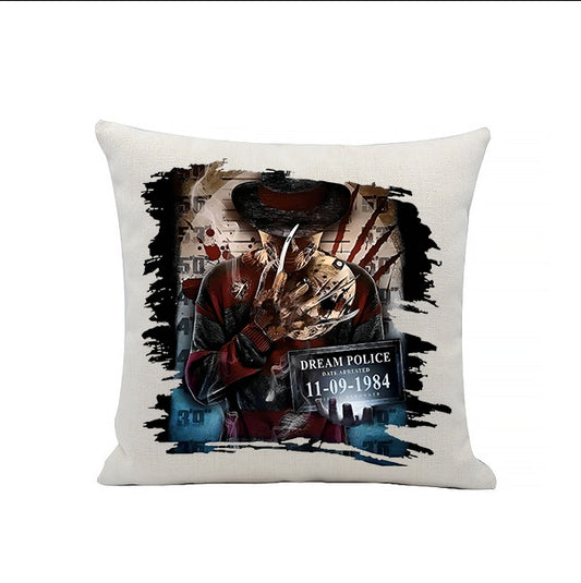 Freddy Krueger - Scream Police - Elm Street - Horror Movies - Linen Cushion - 40 x 40cm