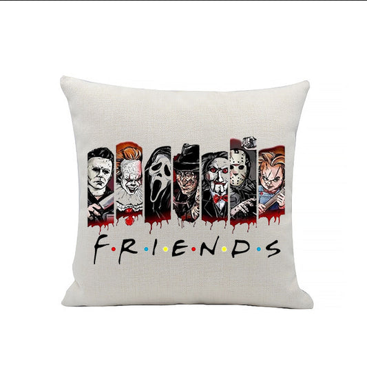 Friends - Horror Movie Characters - Horror Movies - Linen Cushion - 40 x 40cm