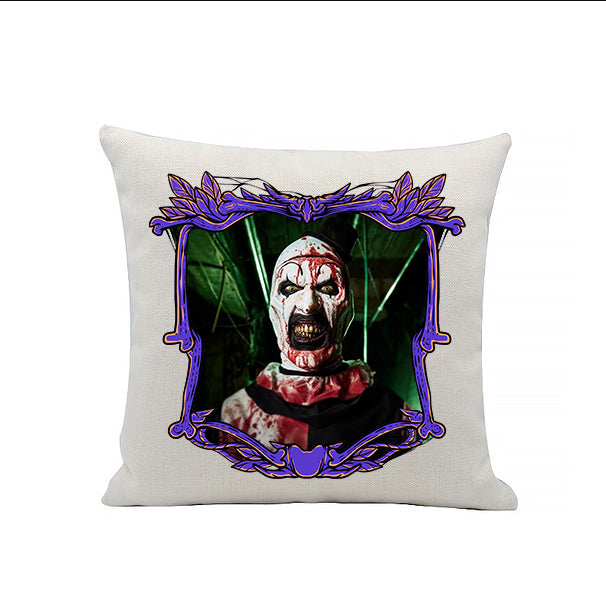 Terrifier - Art the Clown - Horror Movie Character - Horror Movies - Linen Cushion - 40 x 40cm