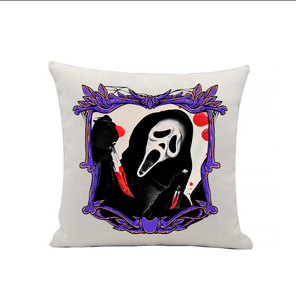 Scream Ghost Face - Horror Movie Character - Horror Movies - Linen Cushion - 40 x 40cm