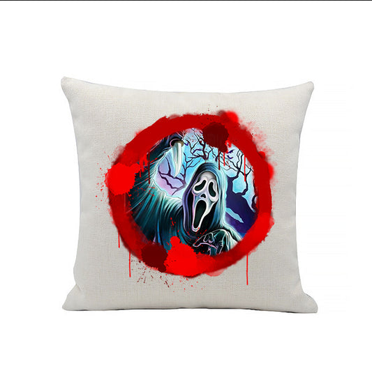 Scream Ghost Face - Bloody Scream - Horror Movies - Linen Cushion - 40 x 40cm