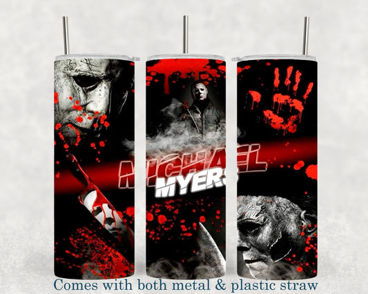 Michael Myers - Halloween - Horror Movie Character - 20oz Tumbler - Halloween - Creepy - Spooky - Scary - Novelty - Tumbler