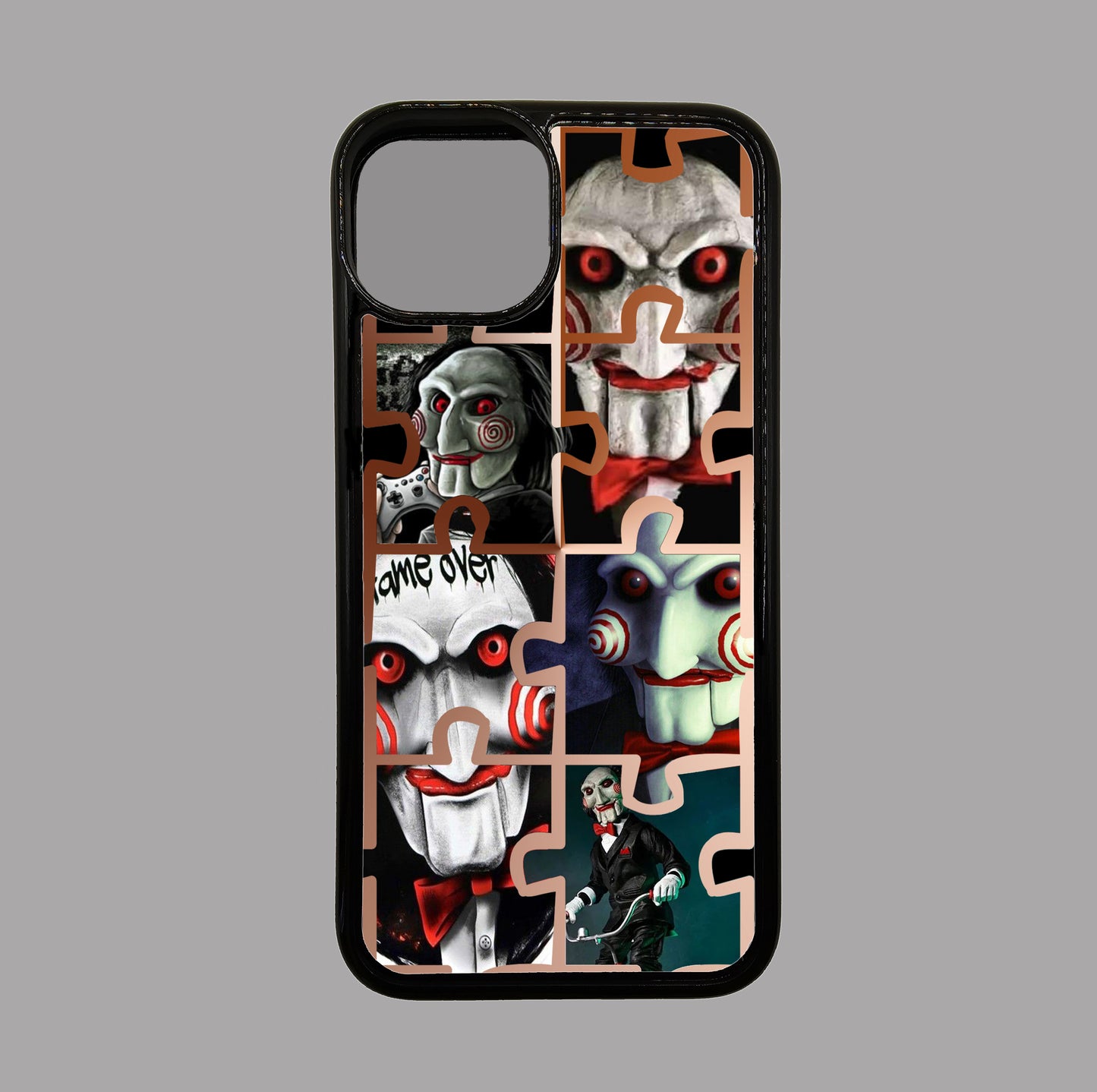 SAW Puzzle Collage Jigsaw - Horror flexible iPhone Case - Halloween - Creepy - Spooky - Scary