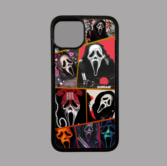 Scream Ghost Face Collage - Horror flexible iPhone Case - Halloween - Creepy - Spooky - Scary