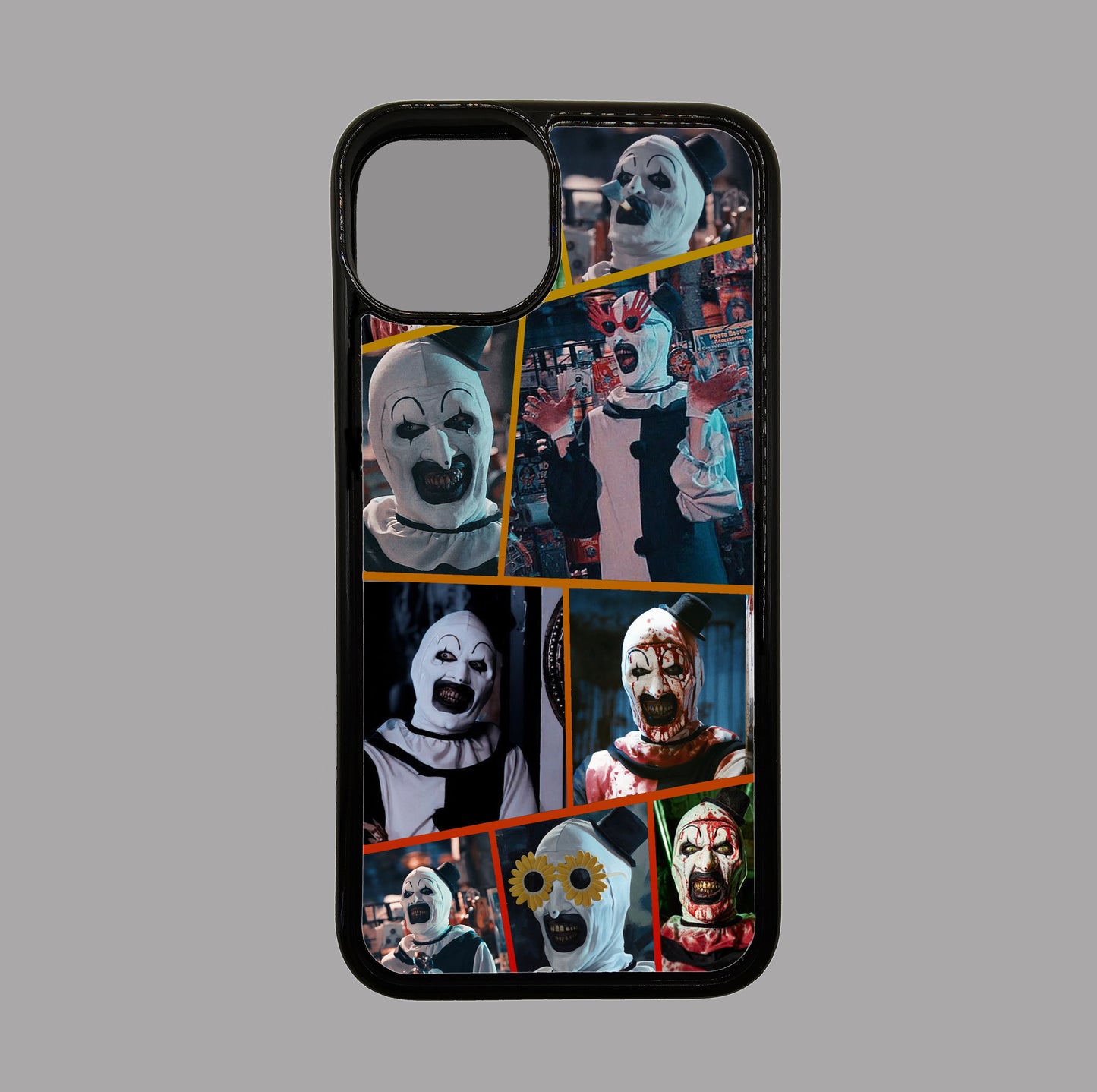 Terrifier Collage - Art the Clown - Horror flexible iPhone Case - Halloween - Creepy - Spooky - Scary