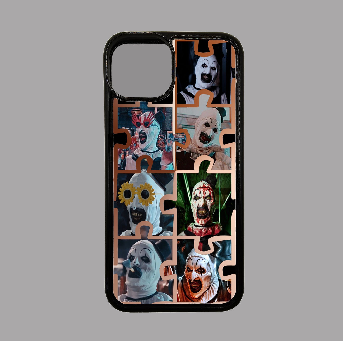 Terrifier Puzzle Collage Jigsaw - Art the Clown - Horror flexible iPhone Case - Halloween - Creepy - Spooky - Scary