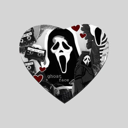 Scream Ghost Face Mouse Mat - Mouse Pad - Rectangle or Heart