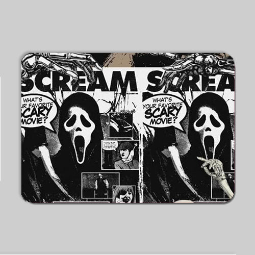 Scream Ghost Face Mouse Mat - Mouse Pad - Rectangle or Heart