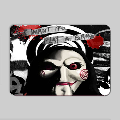 SAW Jigsaw Movie Mouse Mat - Mouse Pad - Rectangle or Heart